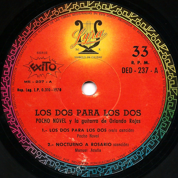 descargar álbum Pocho Novel Y La Guitarra De Orlando Rojas - Los Dos Para Los Dos