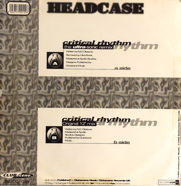télécharger l'album Headcase - Critical Rhythm