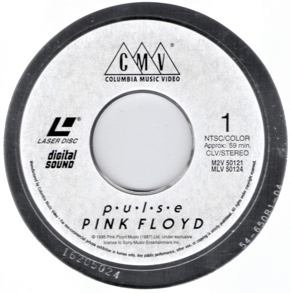 Pink Floyd – Pulse (1995, Laserdisc) - Discogs