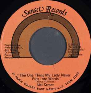 Mel Street - The One Thing My Lady Never Puts Into Words album cover