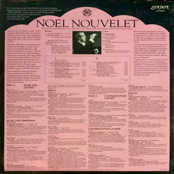 baixar álbum Choir Of The Church Of St Andrew and St Paul, Montreal, Wayne Riddell - Noël Nouvelet