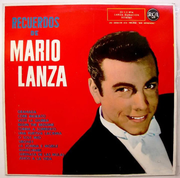 Mario Lanza – Recuerdos De Mario Lanza (1961, Vinyl) - Discogs