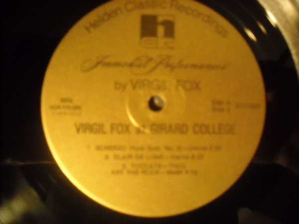 baixar álbum Virgil Fox - Virgil Fox On The Chapel Organ At Girard College