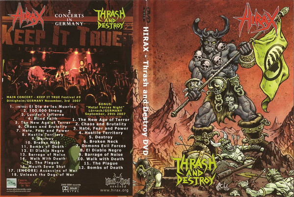 Hirax – Thrash & Destroy (2008, DVD) - Discogs