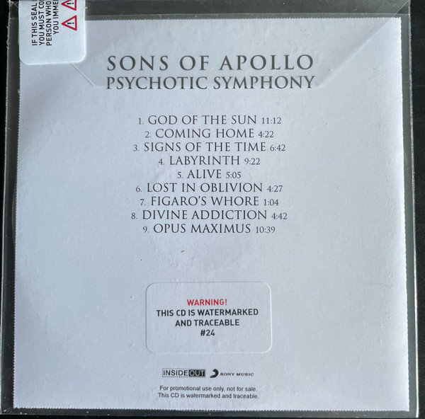 Sons Of Apollo Psychotic Symphony Cd Discogs