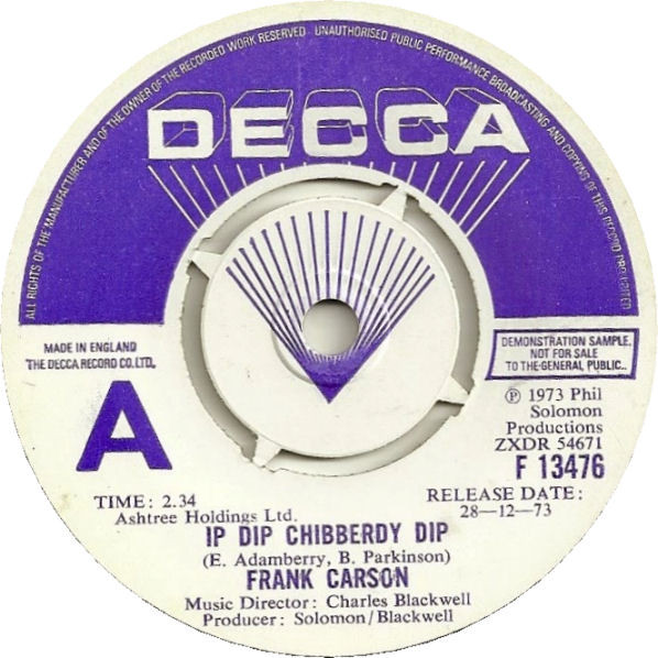 lataa albumi Frank Carson - Ip Dip Chibberdy Dip