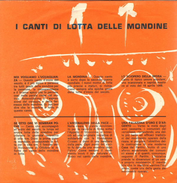 last ned album Coro Delle Mondine Dei Cappuccini Di Vercelli - I Canti Di Lotta Delle Mondine