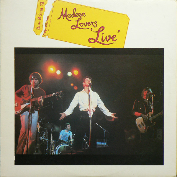 Modern Lovers – Live (1977, Vinyl) - Discogs