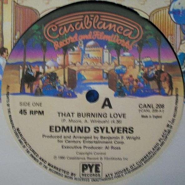 Edmund Sylvers – That Burning Love (1980, Vinyl) - Discogs