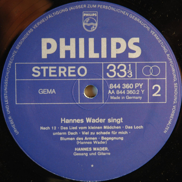 last ned album Hannes Wader - Singt Eigene Lieder
