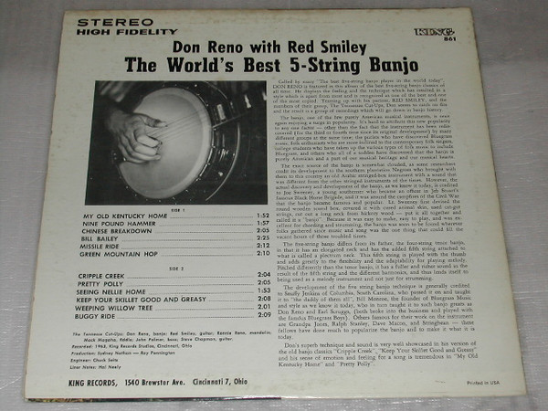 ladda ner album Reno And Smiley - The Worlds Best 5 String Banjo