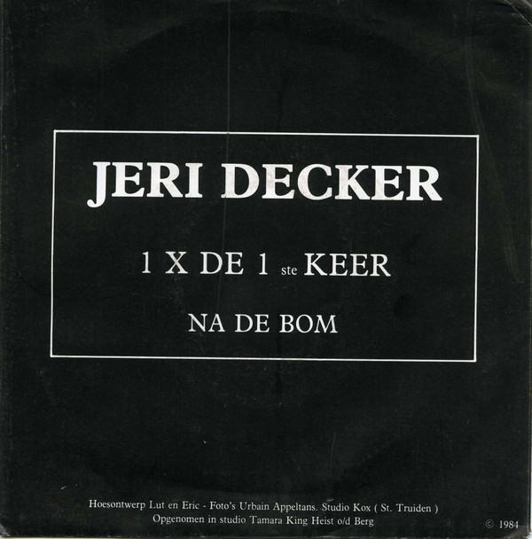 baixar álbum Jeri Decker - 1 X De 1 Ste Keer