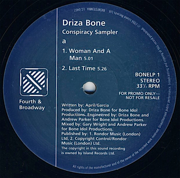 Drizabone – Conspiracy Sampler (1994, Vinyl) - Discogs