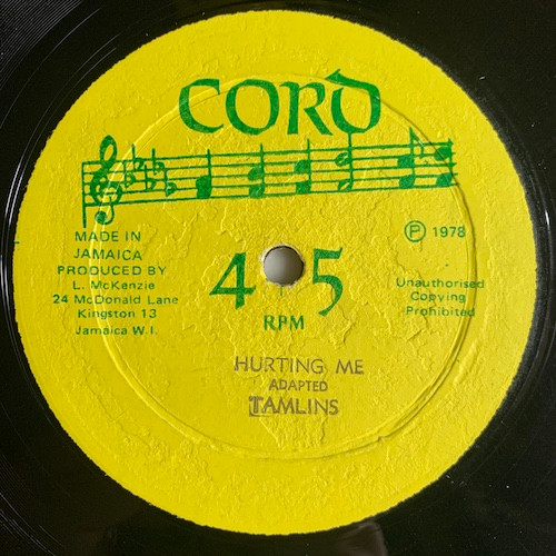 Tamlins – Hurting Me (1978, Vinyl) - Discogs