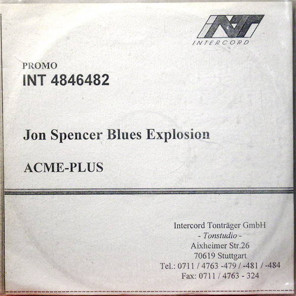 The Jon Spencer Blues Explosion – Acme-Plus (1999, CD) - Discogs