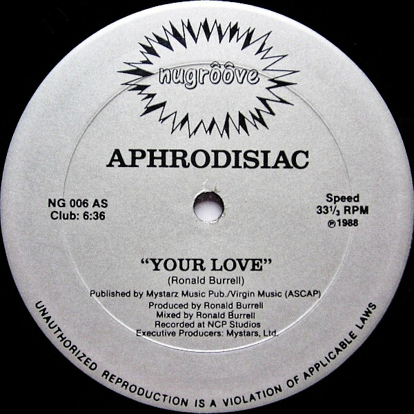 Aphrodisiac Your Love 1988 Vinyl Discogs