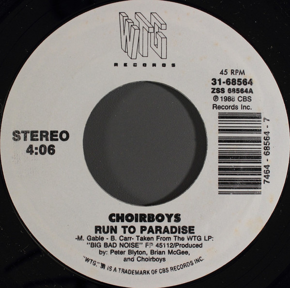 Choirboys – Run To Paradise (1987, Vinyl) - Discogs