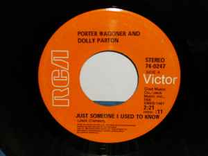 Porter Wagoner And Dolly Parton - Just Someone I Used To Know album cover