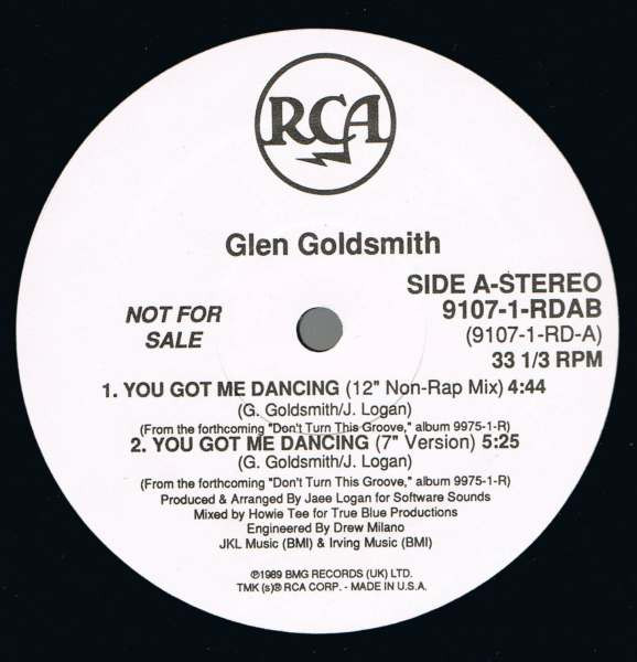 descargar álbum Glen Goldsmith - Youve Got Me Dancin