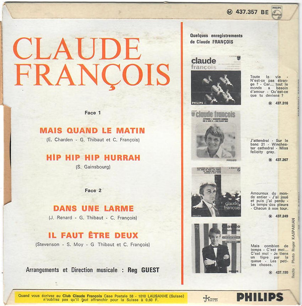 baixar álbum Claude François - Mais Quand Le Matin