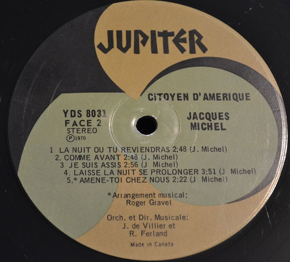 Jacques Michel - Citoyen D'Amérique | Jupiter (YDS 8031) - 4