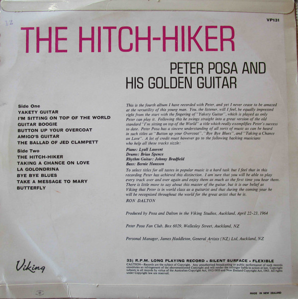 baixar álbum Peter Posa And His Golden Guitar - The Hitch Hiker