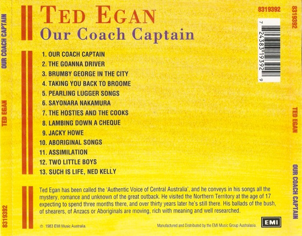 télécharger l'album Ted Egan - Our Coach Captain
