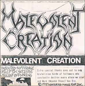 Malevolent Creation – Malevolent Creation (1989, Cassette) - Discogs