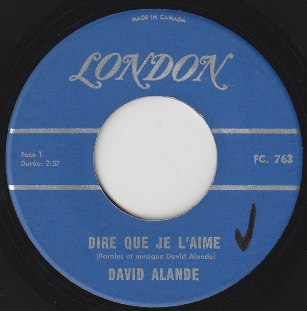 descargar álbum David Alande - Dire Que Je LAime