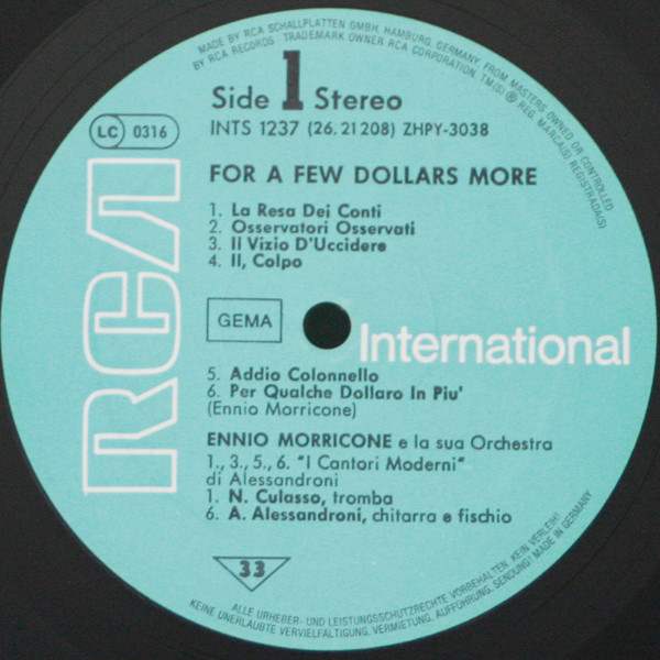 baixar álbum Ennio Morricone And His Orchestra - For A Few Dollars More Für Ein Paar Dollar Mehr A Fistful Of Dollars Für Eine Handvoll Dollar