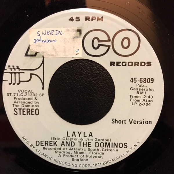 Derek And The Dominos – Layla 1976 Sp Vinyl Discogs