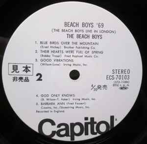 The Beach Boys - Beach Boys '69 (The Beach Boys Live In London) album cover