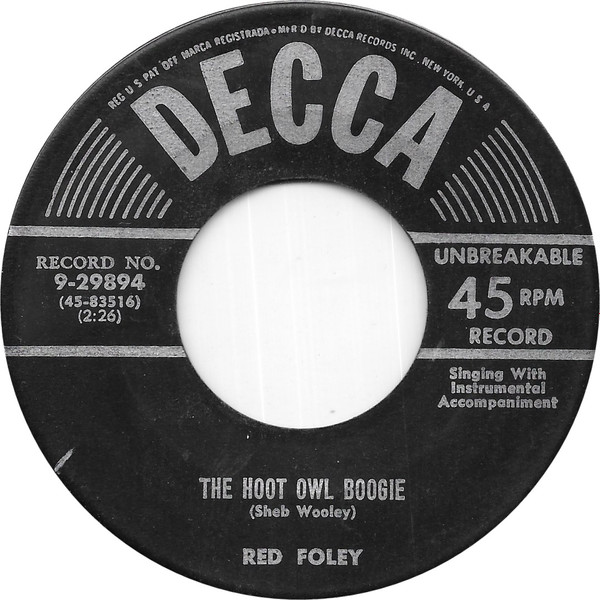 descargar álbum Red Foley - The Hoot Owl Boogie