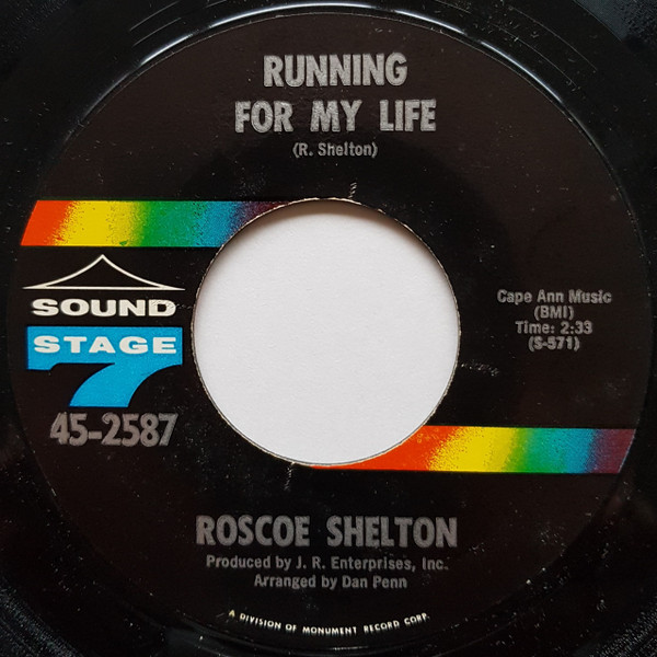Roscoe Shelton – Running For My Life (1967, Vinyl) - Discogs