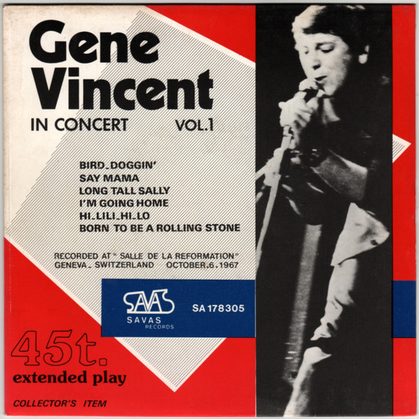 lataa albumi Gene Vincent - In Concert Vol 1