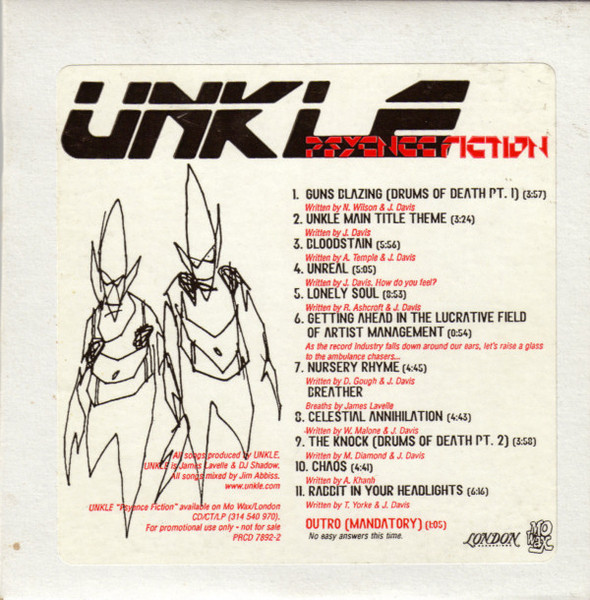 送料無料 UNKLE ‎Psyence Fiction Shadow レコード ＋ オマケCD Mike 