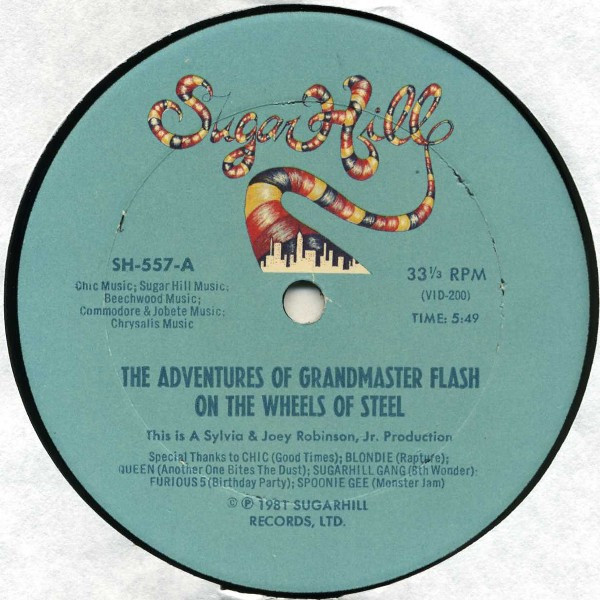 GRAND MASTERS OF RAP LP 1985 DOMINION NU9310 GRANDMASTER FLASH SUGAR HILL  GANG