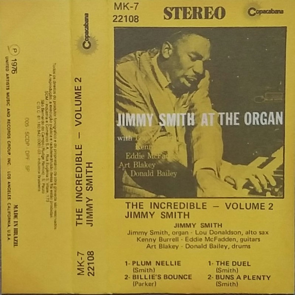 Jimmy Smith – Jimmy Smith At The Organ - The Incredible (Volume 2