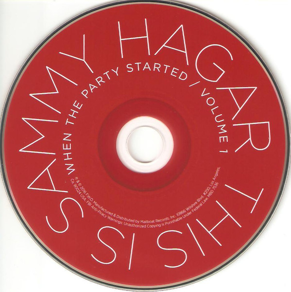 lataa albumi Sammy Hagar - This Is Sammy Hagar When The Party Started Volume 1