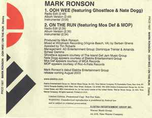 Mark Ronson - Ooh Wee / On The Run album cover