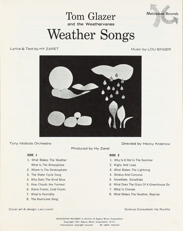 descargar álbum Tom Glazer - Weather Songs From Ballads For The Age Of Science
