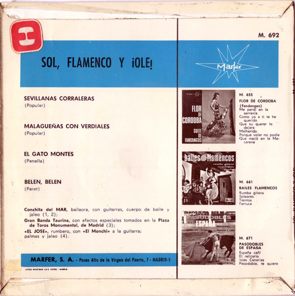 télécharger l'album Conchita del Mar Gran Banda Taurina El Jose - Sol Flamenco Y Ole