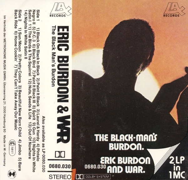 Eric Burdon And War – The Black-Man's Burdon (Cassette) - Discogs