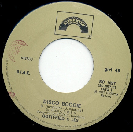 Album herunterladen Gottfried & Les - Disco Rapps Boogie