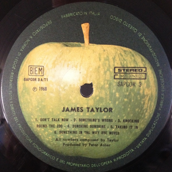 James Taylor – James Taylor (1968, Vinyl) - Discogs