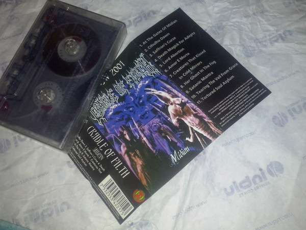 Cradle Of Filth – Midian (2001, Cassette) - Discogs