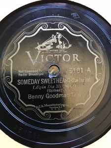 Benny Goodman Trio - Someday Sweetheart / Who? album cover
