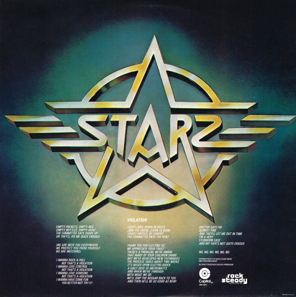 Starz - Violation | Capitol Records (SW-11617) - 5