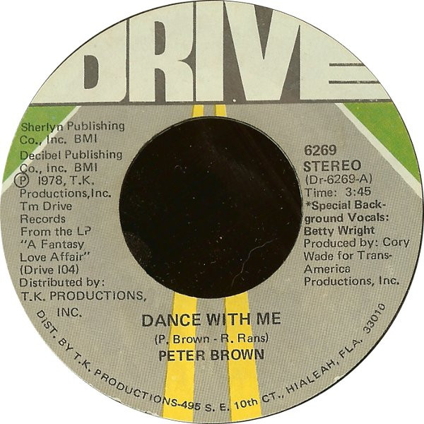 Peter Brown – Dance With Me (1978, Vinyl) - Discogs