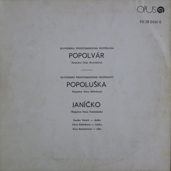 baixar álbum Various - Popolvár Popoluška Janíčko